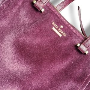 Kate Spade Velvet Purple Bag